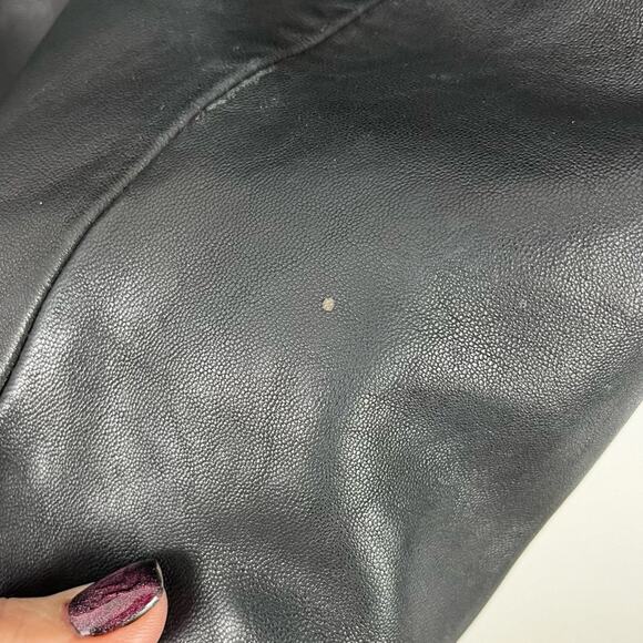 Andrew Marc Mens Black Leather Jacket Lar40 - Picture 11 of 15